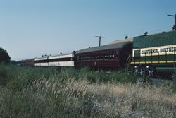 Celebration Special train at the Cotati, California"station" in June 15, 1996