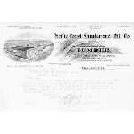 Pacific Coast Lumber and Mill Co. letterhead