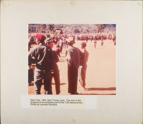 Secret Army Members Gathering With White HMong People in Laos