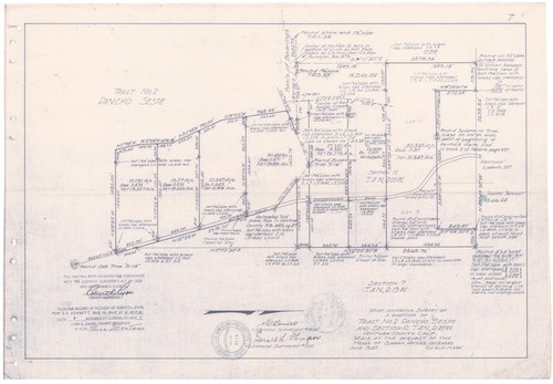 Survey of Tract 2, Rancho Sespe and Section 12 T4N R20W