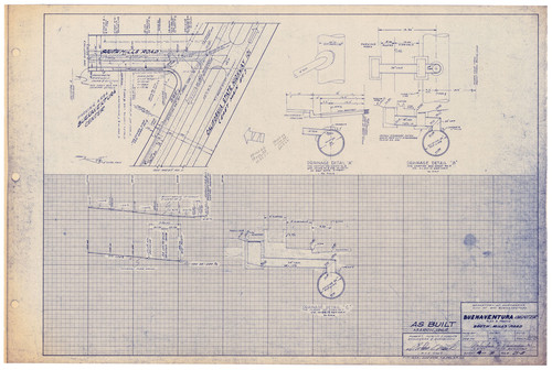 Plan and Profile of South Mills Road, Buenaventura Center (4 of 9)