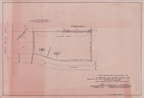 Map of Subdivision 43, Rancho El Rio de Santa Clara o la Colonia