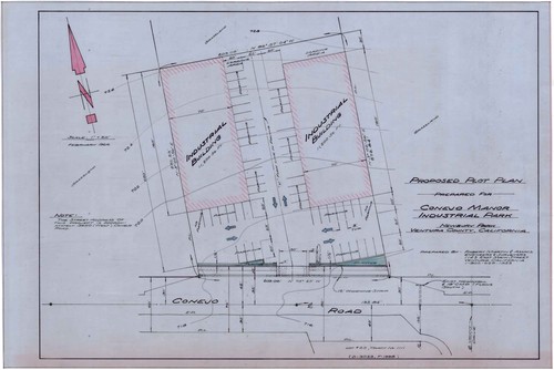 Proposed Plot Plan, Conejo Manor Industrial Park, Newbury Park