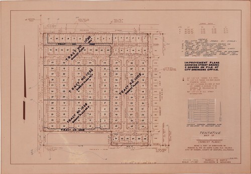 Tentative Map of Sunkist Plaza, Oxnard