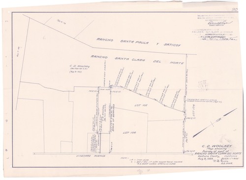 Survey of Rancho Santa Clara del Norte