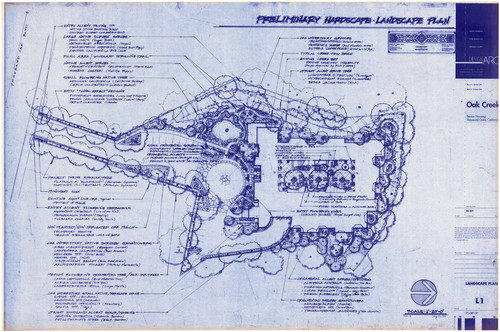 Preliminary Hardscape-Landscape Plan for Oak Creek Senior Housing, Thousand Oaks