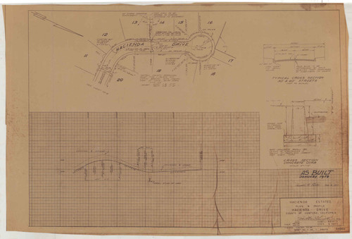 Plan and Profile for Hacienda Drive, Hacienda Estates (7 of 7)