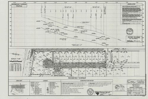 Street Improvement Plans for Tract No. 4311-4, Roosevelt Avenue and Roosevelt Court, City of Ventura (4 of 15)