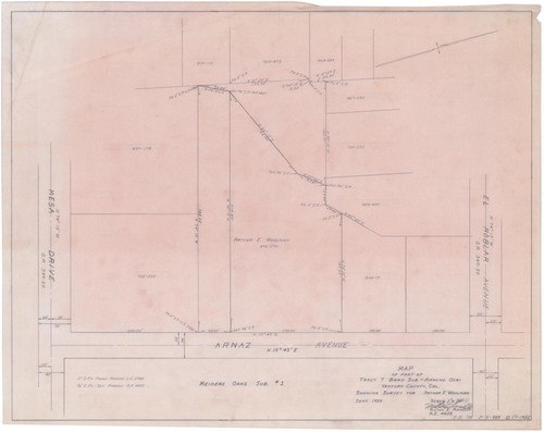 Survey of Tract 7 Bard Subdivision, Rancho Ojai