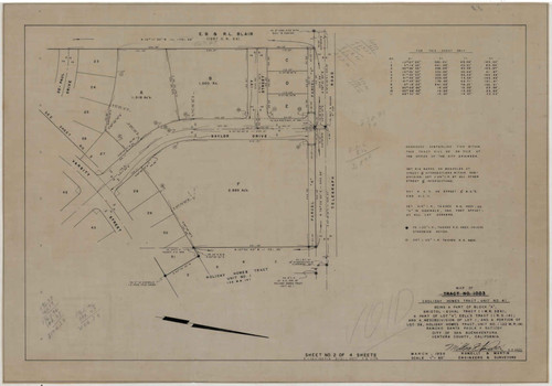 Void Map of Tract No. 1003 (Holiday Homes Tract, Unit No. 4), Rancho Santa Paula y Saticoy (2 of 4)