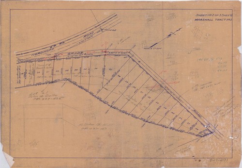 Plat Map of Marshall Tract No. 1, Rancho Ojai (2 of 3)