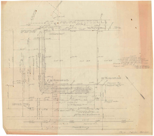 Map of Lots 67 and 68, Helene Park Tract, City of Ventura