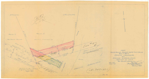 Proposed Easements for Ray Thomas Ranches, Rancho Calleguas and Rancho Guadalasca