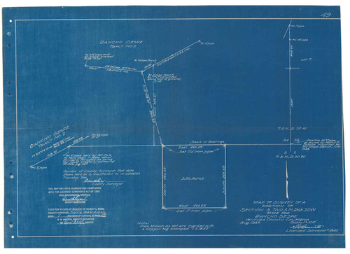 Survey of Section 3 T3N R20W