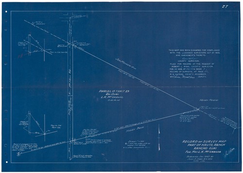 Survey of Krutz Ranch, Rancho Ojai