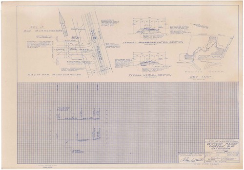 Plan and Profile of the Ventura Marina, Pierpont Expansion, City of Ventura (1 of 7)