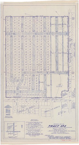 Tentative Topographic Map of Tract Number 1, Oxnard