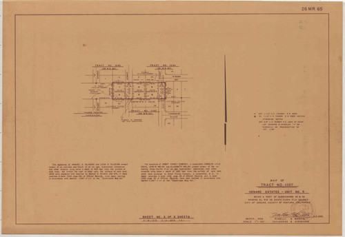 Map of Tract 1107, Oxnard Estates Unit No. 5 (2 of 2)