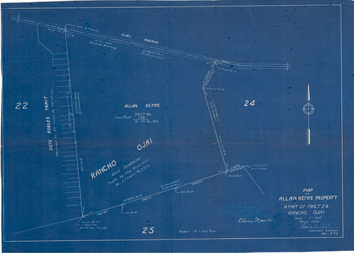 Survey of Tract 24, Rancho Ojai