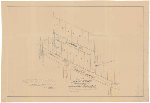 Diamond Tract Map, Ventura (Sheet 1)