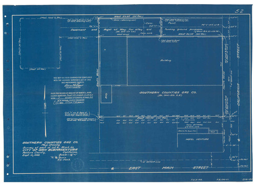 Survey of Part of Lot 4 Block 60 City of San Buenaventura