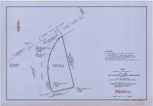 Map of Lot 28, Patterson Ranch Subdivision, Oxnard