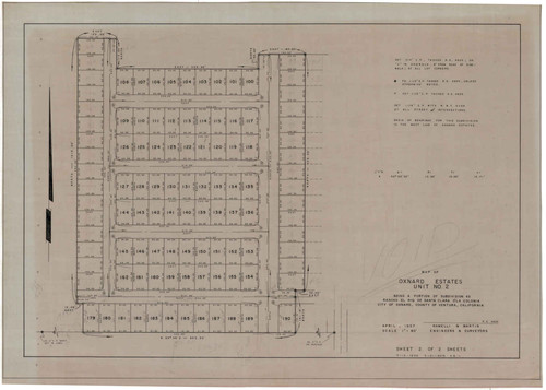 Map of Oxnard Estates Unit No. 2 (2 of 2)