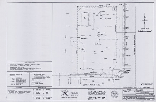 Gas Station on South Ventura Road, Oxnard, Map of Existing Conditions. (2 of 5)