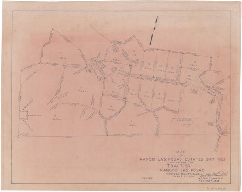 Survey of Rancho Las Posas Estates Unit 1