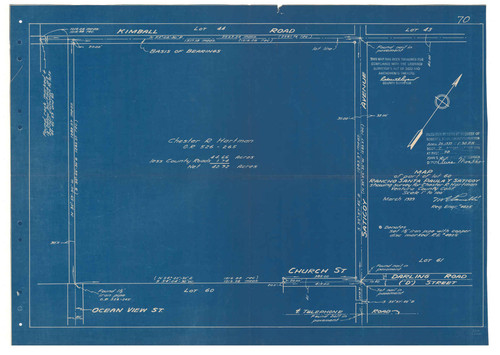 Survey of Lot 60, Rancho Santa Paula y Saticoy