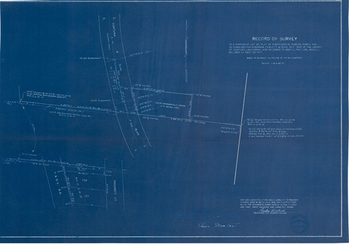 Survey of Lot 35, Subdivision of Rancho Santa Ana