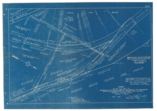 Survey of Part of Subdivision 9 Rancho El Rio de Santa Clara o la Colonia