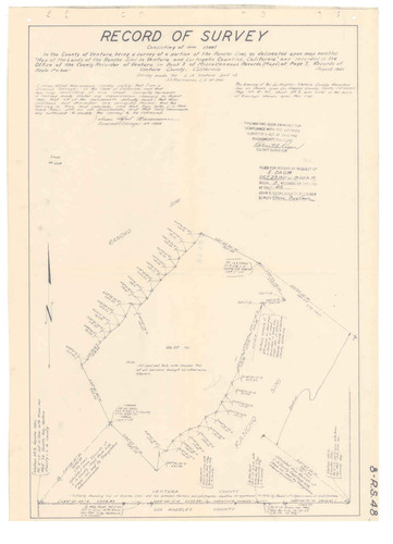 Survey of a Portion of Rancho Simi