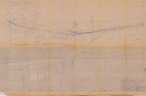 Sea Water and Waste Brine Pipelines Plan and Profile, San Buenaventura