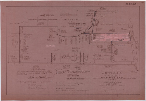 Alternate Map of Portion of Tracts 14 and 15, Bard Subdivision, Ojai