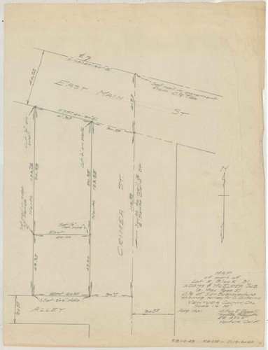 Survey of Part of Lot 5, Block 31, Adams and McElrea Subdivision, Ventura