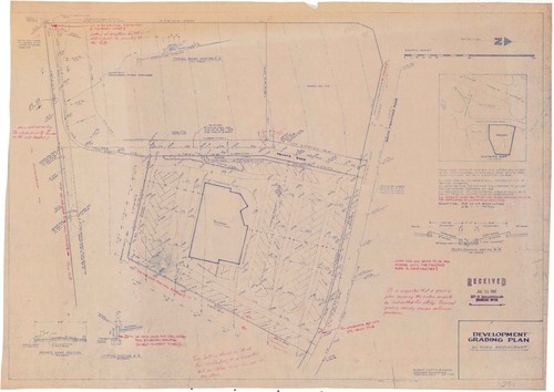 Development Grading Plan, Du Pars Restaurant