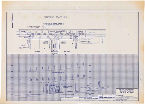 Plan and Profile, Royal Avenue, Tract No. 1670, Simi Valley (2 of 8)