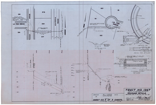 Drainage Details, Tract No. 1267 (9 of 9)