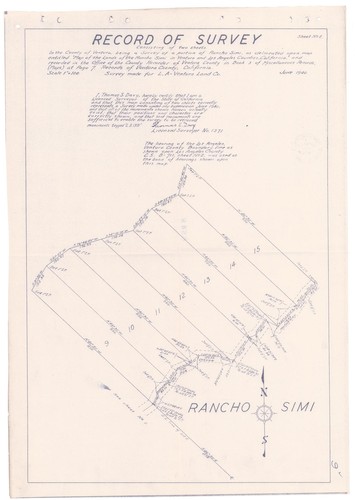 Survey of Part of Rancho Simi (2 of 2)