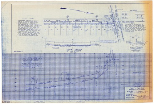 Plan and Profile of Streets and Sewers, Foothill Terrace No. 1 (2 of 4)