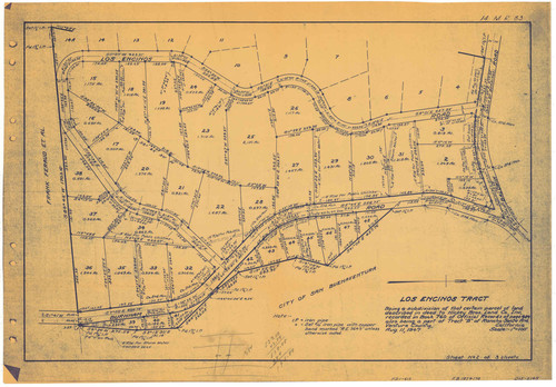 Map of Los Encinos Tract (2 of 3)