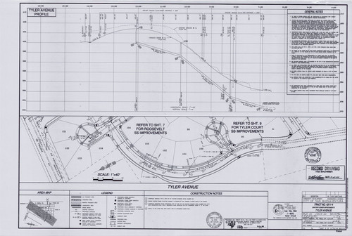 Sanitary Sewer Improvement Plans for Tract No. 4311-4, Tyler Avenue, City of Ventura (8 of 15)