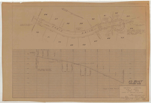 Plan and Profile for Cadiz Drive, Hacienda Estates (5 of 7)