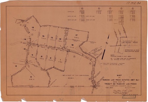 Map of Rancho Las Posas Unit 1