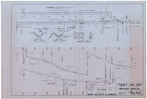 Drainage Details, Tract No. 1267 (8 of 9)