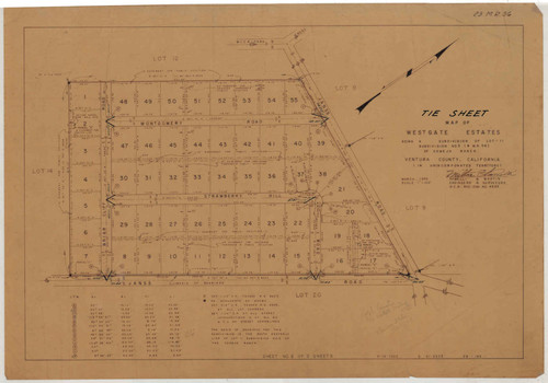 Westgate Estates Tie Sheet (2 of 2)