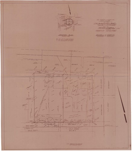 Survey of Lots 5, 6, 7, and 8 of T. W. McGlinchey Tract, City of Ventura