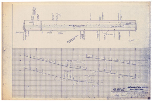 Plan and Profile of South Mills Road, Buenaventura Center (2 of 9)