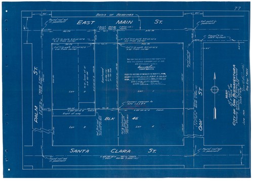 Survey of Lot 2 Block 46, City of Ventura